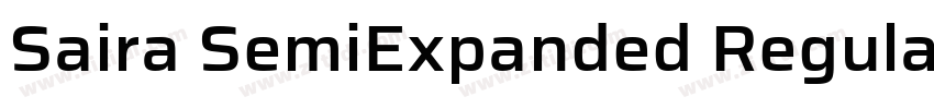 Saira SemiExpanded Regular字体转换 Saira SemiExpanded Regular字体转换